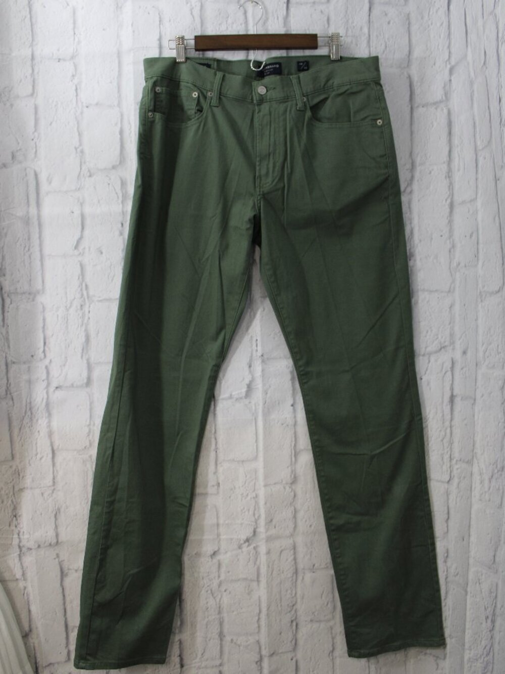 Lucky Brand Men's Green 121 Slim Straight Leg Casual Pants W33 L34